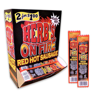 Herbs ON FIRE Red Hot Sausage 50ct