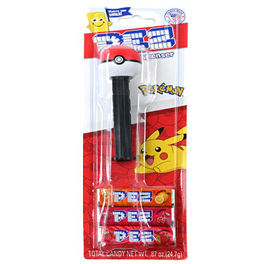 PEZ Dispenser Pokemon Poke Ball with Candy Rolls