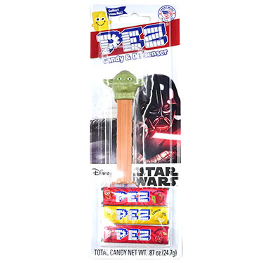 PEZ Dispenser Star Wars Yoda with Candy Rolls