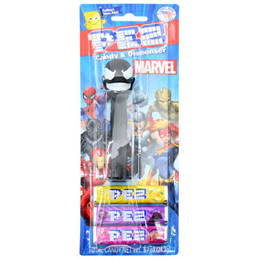 Pez Dispenser Marvel Venom with Candy Rolls