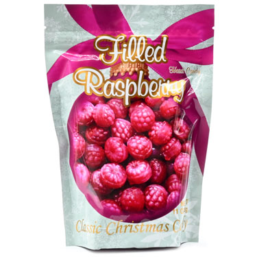 Primrose Candy Filled Raspberries Christmas Hard Candy 11oz Bag