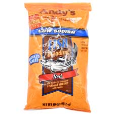 Andys Seasoning Low Sodium Red Fish Breading 10oz Bag