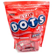 Dots Valentines Assorted Reds 18.85oz Bag