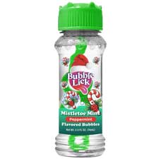 Bubblelick Holiday Mix Bubbles Mistletoe Mint 2.5oz Bottle