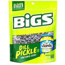 Bigs Sunflower Seeds Vlasic Dill Pickle 5.35oz Bag Expires January 8th 2025