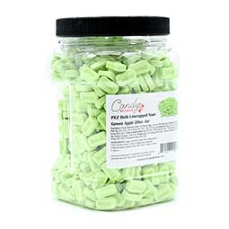 Candy Retailer PEZ Bulk Unwrapped Sour Green Apple 20oz Jar