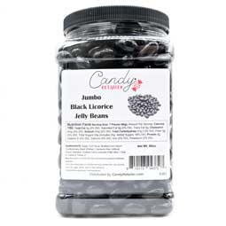 Candy Retailer Jumbo Jelly Beans Black Licorice 5 Lb