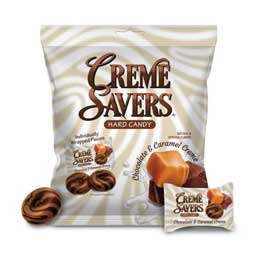 Creme Savers Hard Candy Chocolate and Caramel Creme 3oz Bag