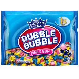Dubble Bubble Bubble Gum Twist Wrap Original 1 Lb Bag
