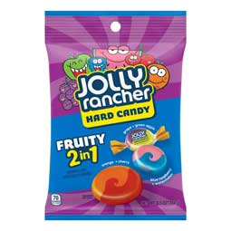 Jolly Rancher Fruity 2 N 1 Hard Candy 6.5oz Bag