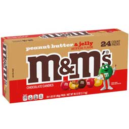 M and M Peanut Butter and Jelly 24ct Box