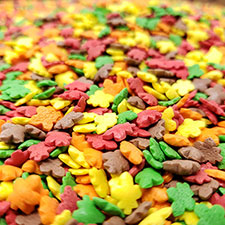 Candy Retailer Fall Leaves Mix Cupcake Sprinkles 4oz