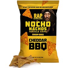 RAP SNACKS Snoop Dogg Cheddar BBQ Nachos 2.5oz Bag