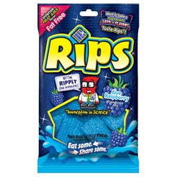 Rips Bits Blue Raspberry 4oz Bag