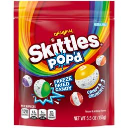 Skittles Freeze Dried Popd Original 5.5oz Bag