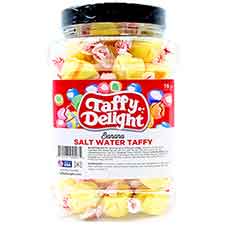 Taffy Delight Banana Salt Water Taffy 16oz Jar