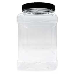 Jar 42oz or 48oz Square with Grip and Label Panel