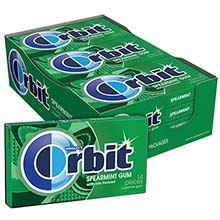 Wrigleys Orbit Spearmint Sugarfree 14 ct 15 pk