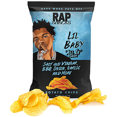 RAP SNACKS Lil Baby All In Flavor 2.5oz Bag Expires March 3rd 2025