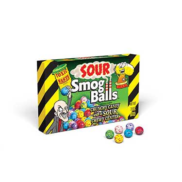 Toxic Waste Sour Smog Balls Threater Box