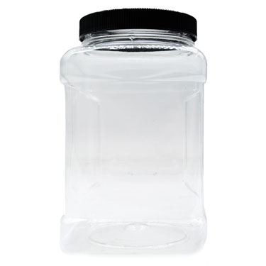 Jar 42oz or 48oz Square with Grip and Label Panel