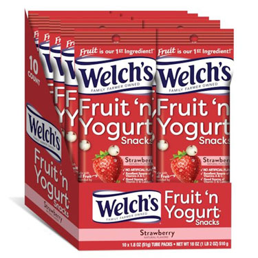 Welchs Fruit N Yogurt Snacks Strawberry 1.8oz 10ct