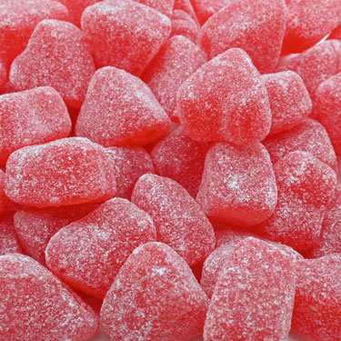 Candy Retailer Valentines Day Cherry Jelly Hearts (5 Lb)