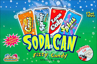 Soda Can Fizzy Candy 12ct - CandyRetailer.com